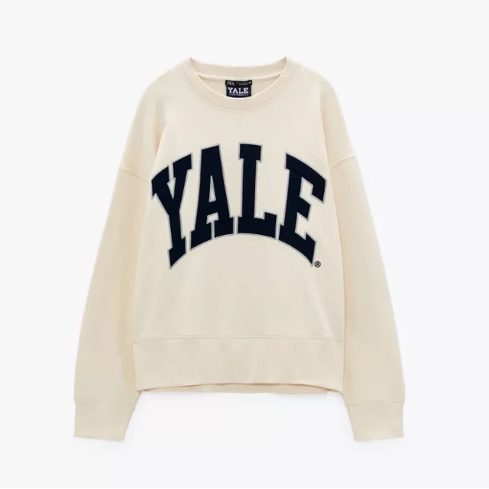 Zara Yale Sweatshirt Collegiate University Size L